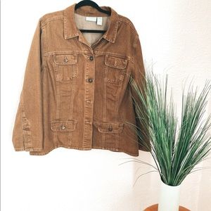 Tan denim jacket
